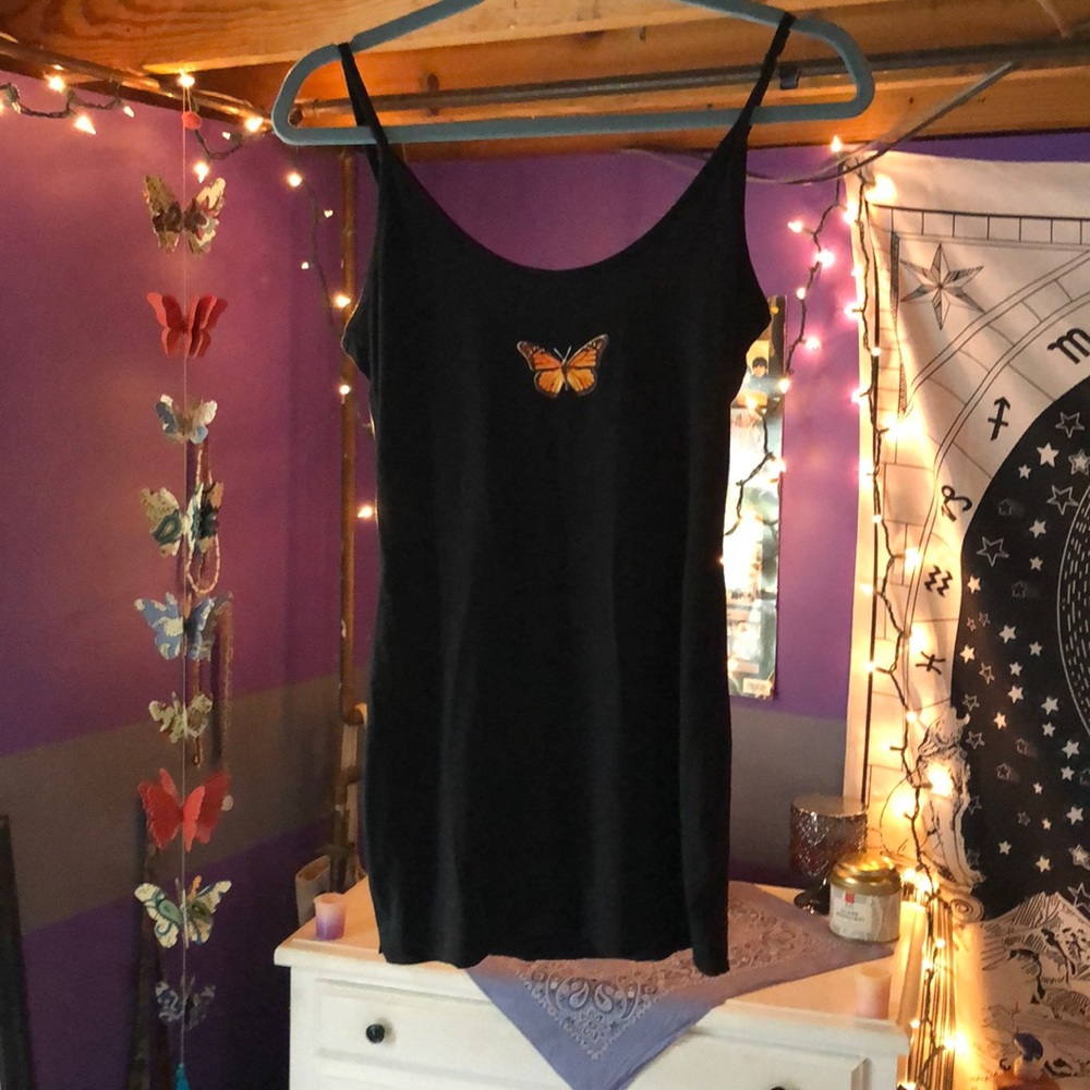 Butterfly mini dress
